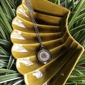 Vintage Timepiece Pendant Necklace